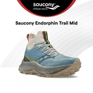 Saucony Endophin Trails Mid Running Lightweight Shoes Women's - Slate/Coral S10646-06