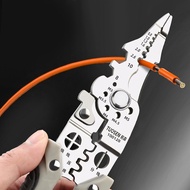 [Finevips1] Wire Pliers Tool Wire Cutter, Multifunctional Wire Crimping Tool for Electrician &amp; Lineman
