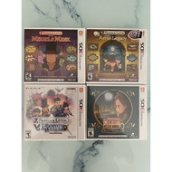 Nintendo 3DS Professor Layton Phoenix Wright Mystery Journey Azran Legacy Miracle Mask