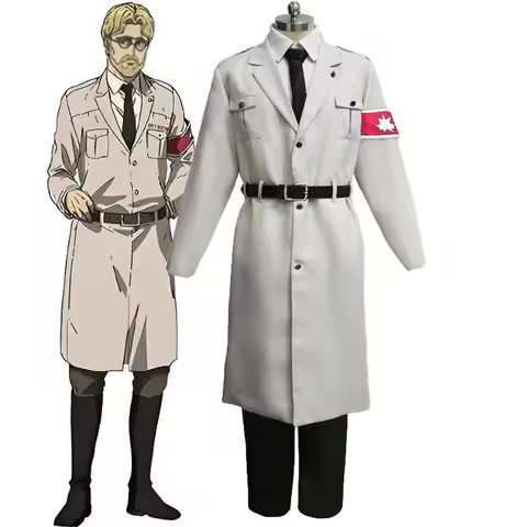 Attack on Titan Cosplay Marley Military Officer Scout Regiment Uniform Reiner Braun Cosplay Unisex F