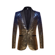 Men's Stage outlet Performance cost gradient sequin blazer for performances, parties, hosting