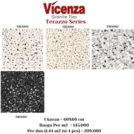 Keramik/Granit/Granite Tile Lantai Dinding Motif Teraso Krem 60x60