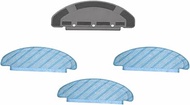 Mop Cloth Holder Accessories, 3 x Mop Cloth & Holder Replacement Parts, for Robot Vacuum Cleaners, W