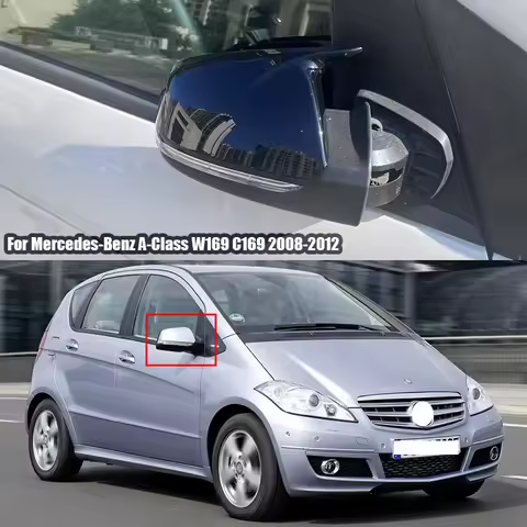 Protective cover for illuminated rearview mirror for Mercedes-Benz A-Class W169 C169 2008 2009 2010
