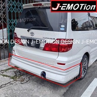 【Rear Skirt】Toyota Alphard ANH10 J-emotion Design Rear Skirt