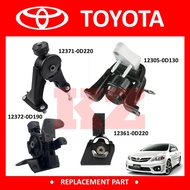 TOYOTA JAPAN TOYOTA ALTIS 2008-2010 ZZE141 1.6L ZZE142 1.8L ENGINE MOUNTING 1SET 4PCS