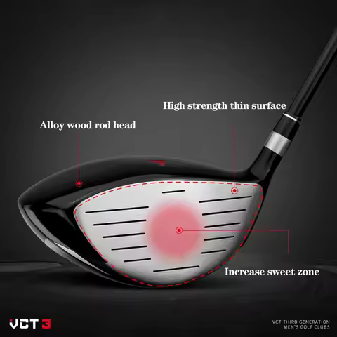 PGM VCT3 Golf Clubs Men Right Hand Aluminum Alloy Head Drivers Fairways Hybrids Wood Pole 1/3/5/U4 C