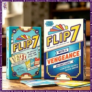 Flip 7 Card Game,English Version Flip 7 with A Vengeance,Multiplayer Family Party Board Game