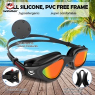 Polarizedผู้ใหญ่วัยรุ่นAnti-Fogป้องกันรังสีUVกันน้ำClear Viewปรับนุ่มจมูกผู้ชายและผู้หญิงแว่นตาว่ายน