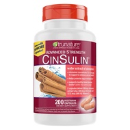 Trunature Cinsulin 200 เม็ด วิตามินเพื่อสุขภาพปรับสมดุลน้ำตาลในเลือดได้ดี สินค้าคุณภาพ  Exp.04/2028