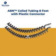 ABN Spiral Coiled Tubing 8 feet w/ Plastic Connector/Spiral Hose
