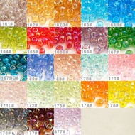 ☫♤☃ลูกปัดนำเข้ามาจากญี่ปุ่น TOHO TOHO ขนาด2มม./10ก. ชุดลูกปัดสีใส24นิ้ววัสดุลูกปัดแฮนด์เมดแบบทำมือ