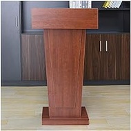 Stylish and Modern Modern Lecterns Heavy Duty Wooden Podiums With 2 Layer Open Storage Standing Lectern Laptop Desk 60cmx113cm Podium Stand