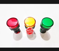 Lampu led indikator ac dc Lampu pilot warna 12 v paket isi 3 kuning merah hijau