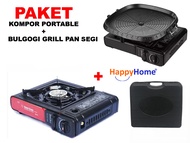 PAKET Sonifer KOMPOR PORTABLE BBQ BULGOGI GRILL PAN SEGI Happy Home