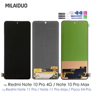 Amoled/tft LCD Untuk Xiaomi Redmi Note 10 Pro 4G/Note 10 Pro Max/Redmi