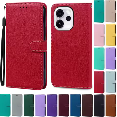 Reno 15F 5G Phone Case For OPPO Reno 15F Case Leather Flip Wallet Cover For Oppo Reno 15F 5G Case Ma