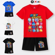 BLOX FRUITS 2 Children's Cotton Clothing Set, Sizes From 7kg - 32kg, 95% Cotton 5%Spandex, Pants wit
