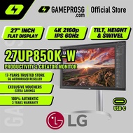 LG  27UP850K-W 27-Inch UHD 4K IPS Display Monitor with USB Type-C