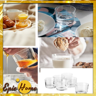 【Epichome】 IKEA 365+ (6 in 1 set) Glass Clear Glass 18 cl Dessert Glass Cawan Pudding Gelas Kaca