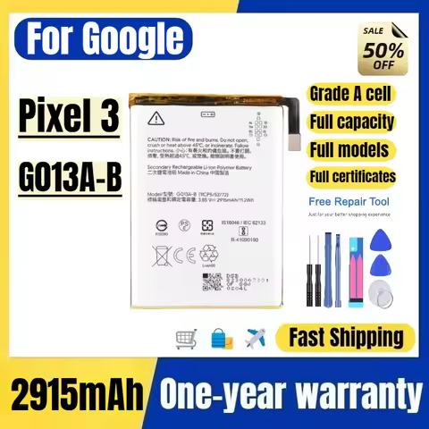 G013A-B for Google Pixel 3 Mobile Phone Battery High Quality High Capacity Battery Replacement Bater
