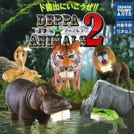 Tomei Japanese Genuine TOMYT-arts Teeth Simulation Animal Tiger Hippo Baboon Cobra Capsule Toy Toy