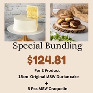 Bundle Deals | Original MSW Durian Cake +  MSW Durian Craquelin