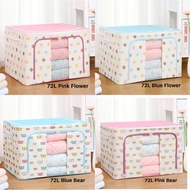 ❤️Ready Stock❤️ Large Capacity Storage Box Foldable Oxford Box Steel Frame