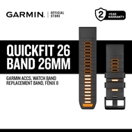 Garmin QuickFit Watch Bands, Accessories, 26MM, Silicone Band, for Fenix 8