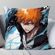 Vỏ gối anime Kurosaki Ichigo Bleach gối vuông phòng ngủ sofa gối thoải mái trang trí nhà cửa phòng k