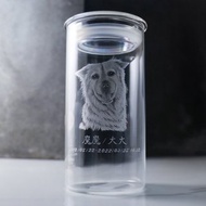 14cm【寵物骨灰罐】狗狗 毛小孩在天堂明亮純淨的家 畫像訂做 犬