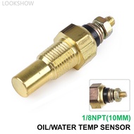 LOOKSHOW Universal Car Water Temperature 1/8 Npt Coolant Oil Temp Sensor Electrical Sender Transmiss