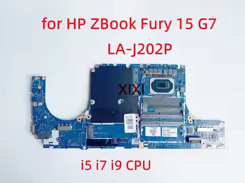 LA-J202P for HP ZBook Fury 15 G7 Laptop Motherboard with i5-10400H i7-10850H i9-10885H CPU 100% Test