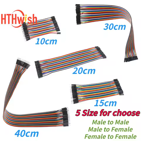 40pcs/120pcs Dupont Line 10CM 15CM 20CM 30CM 40CM 40Pin/120Pin Male to Male/Male to Female/Female to