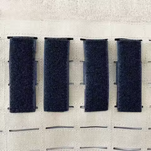 4PCS Molle Strip Adapter Vest Backpack Patch Panel Hook&Loop Converter Ribbon Strips ID Patches Disp