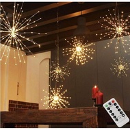 Fireworks Lights Led Copper Wire Star String Lights 8 Mode Battery/USB/Solar Fairy Lights Table Deco