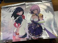 SSSS Gridman universe 特典 A4 透明膠海報 poster 兩張 寶多六花 新條茜 電光超人