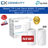 TP-LINK Deco BE85 BE22000 Tri-Band Whole Home Mesh WiFi 7 System TP-Link Mesh WiFi 7 10G EthernetDec