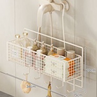 全城熱賣 - 浴室置物架 免打孔衛生間花灑掛架 沐浴露洗發水掛籃 淋浴房廁所收納（快遞送貨上門）