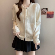 AIYITI | Double Zipper Big Size Knitted Cardigan