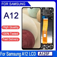 ✦High Quality 6.5“LCD For Samsung A12 A125 SM-A125F A125F/DS Display LCD with frame Touch Screen Q☌