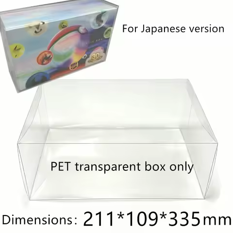PET Transparent Card Storage Box Dustproof Clear Protector Display Case for 30th CELEBRATION FUTURIS
