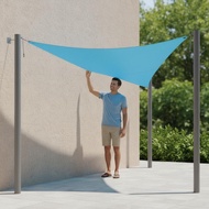 420D Oxford Material Triangle Sun Shade Sail Multi-Functional Sun Shade Sail Stainless Steel D-Rings