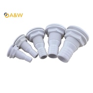 A&W Marine Boat ABS Plastic Thru Hull Fitting Connector For 5/8, 3/4, 1 Inch Hose Boat Drain Bilge P