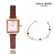 LOLA ROSE British Designer Brand Watch | Retro Small Square Female Watch-Watch Bracelet Set LR4167