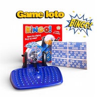 Loto Bingo Wheel Toy for Children, 90 Number 48 Card Lotto Lottery Machine with High Quality Materia