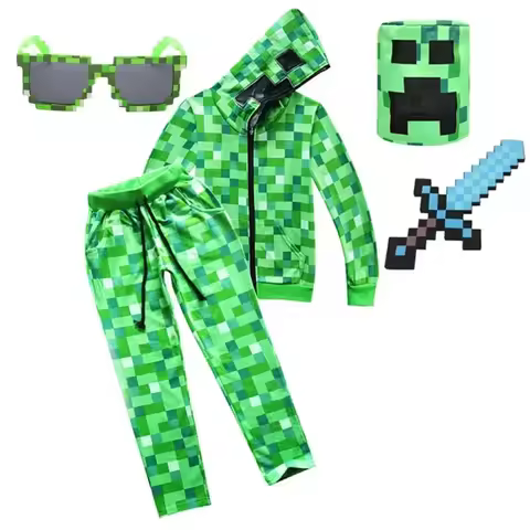 ABC123New Sportswear Kids Children Halloween Green Cosplay Costume Funny clothing Birthday Party boy