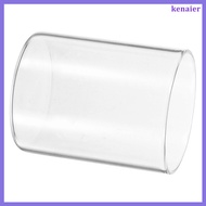 ☕ 2pcs Glass Pillar Candle Cups with Glass Shades - Candle Holder Set