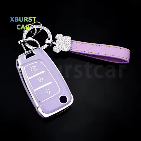 TPU Shell Fob For Hyundai Elantra Solaris I30 I35 I40 IX35 Sonata Santa Fe Tucson Verna Celesta Acce