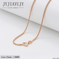 JYJIAYUJY 100% เงินสเตอร์ลิง S925สร้อยคอการออกแบบที่แตกต่างกัน/ความยาวทองคำสีกุหลาบเครื่องประดับชุบข